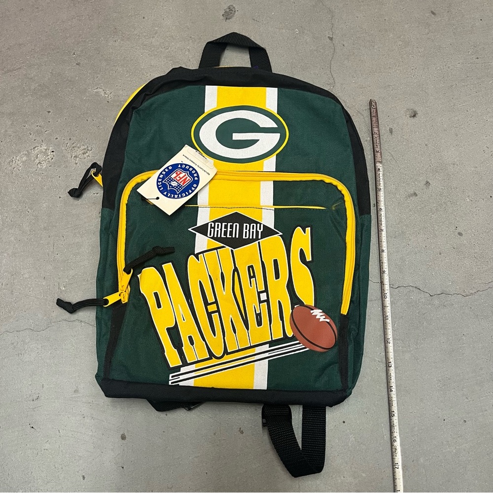 Vintage Greenbay packers backpack